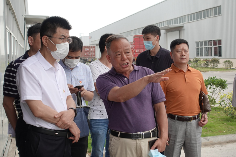 福建省工信厅副厅长陈传芳一行向导 莅临千亿国际新质料科技工业园旅行调研
